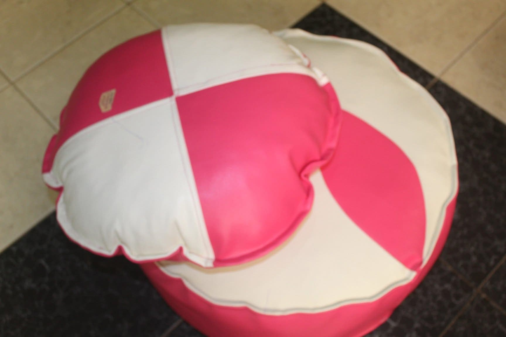 Pink & Cream Patchwork Footrest