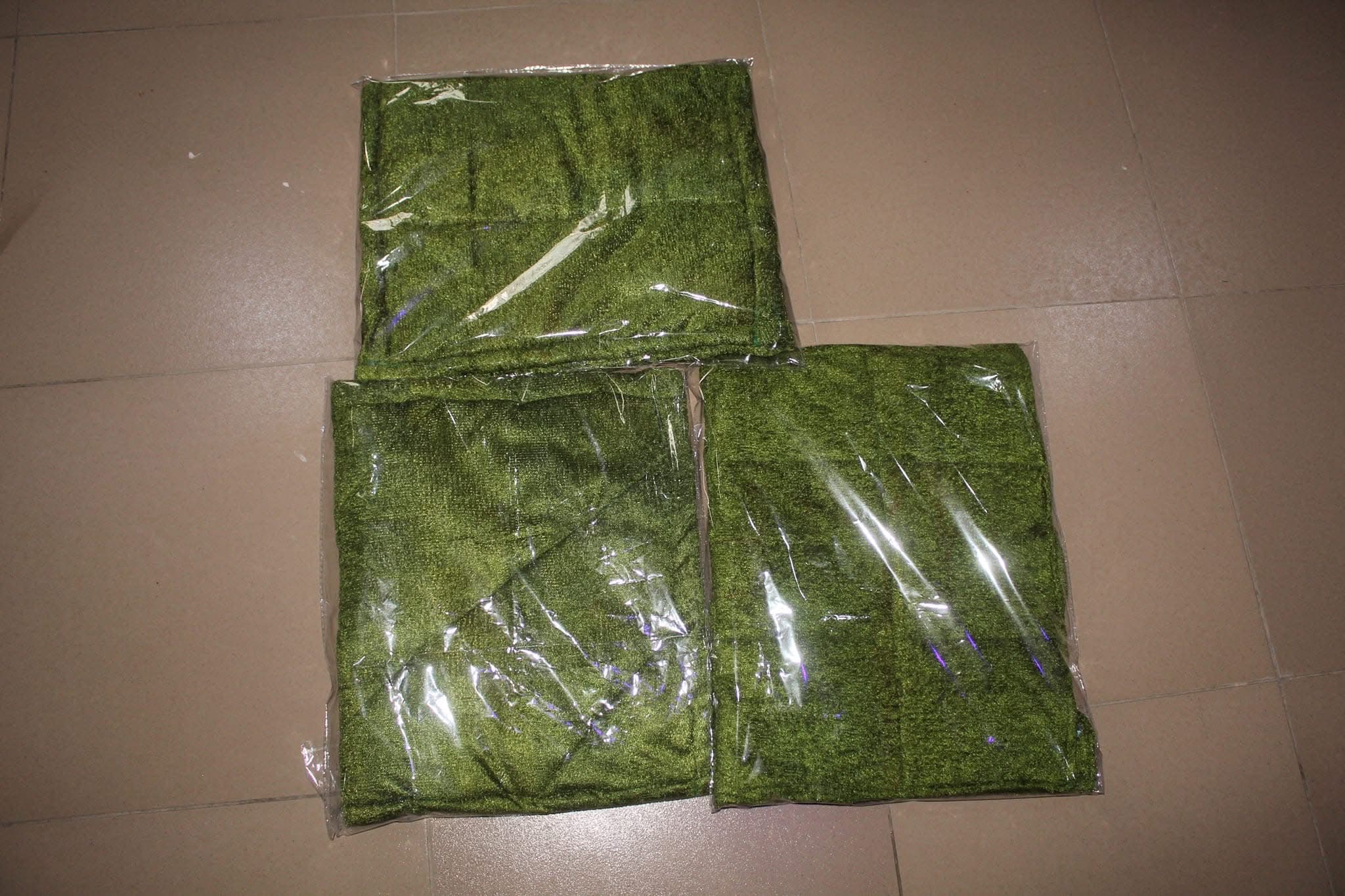 Green Folded Floor Mat Set