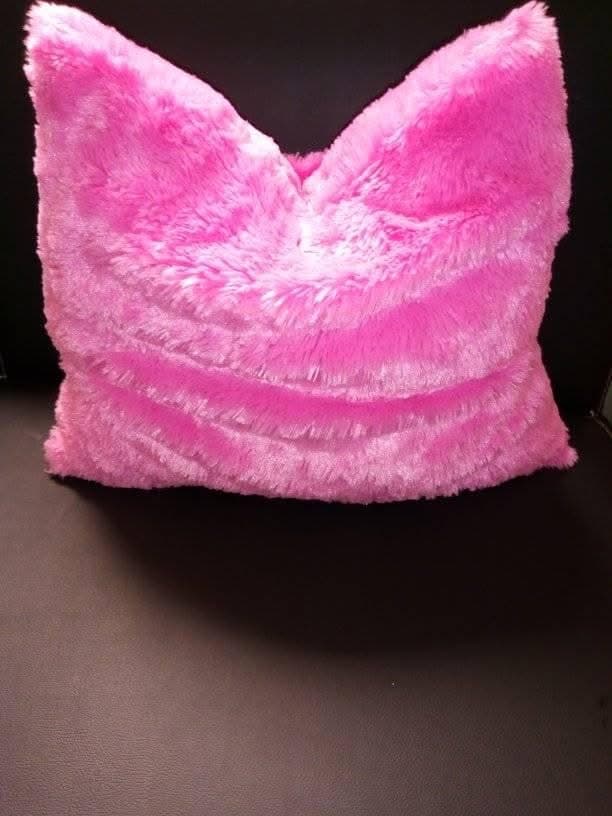Heart-Shaped Pink Pillow