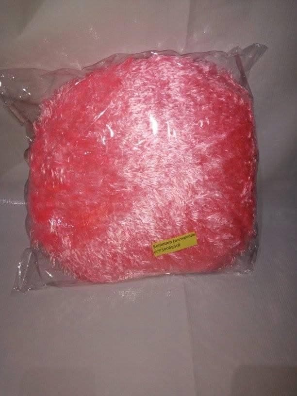 Textured Coral Throw Pillow